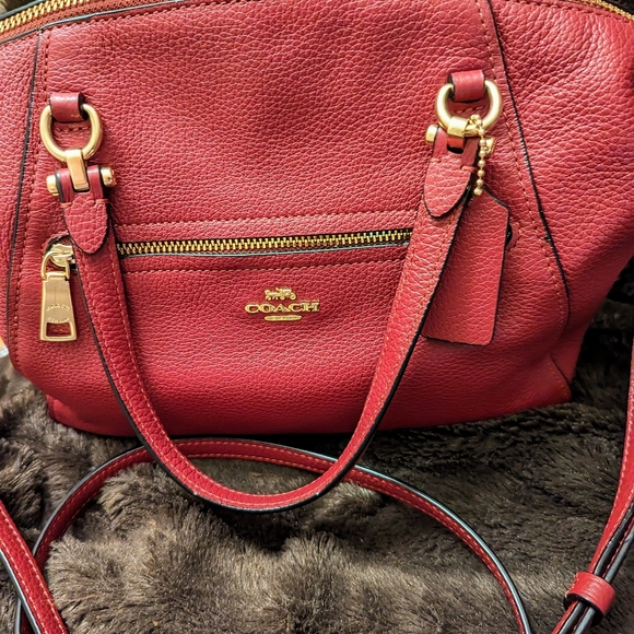 Coach Burgundy Satchel - Picture 2 of 5